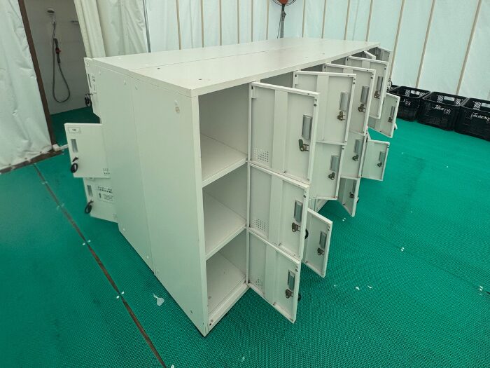 テント式の更衣室